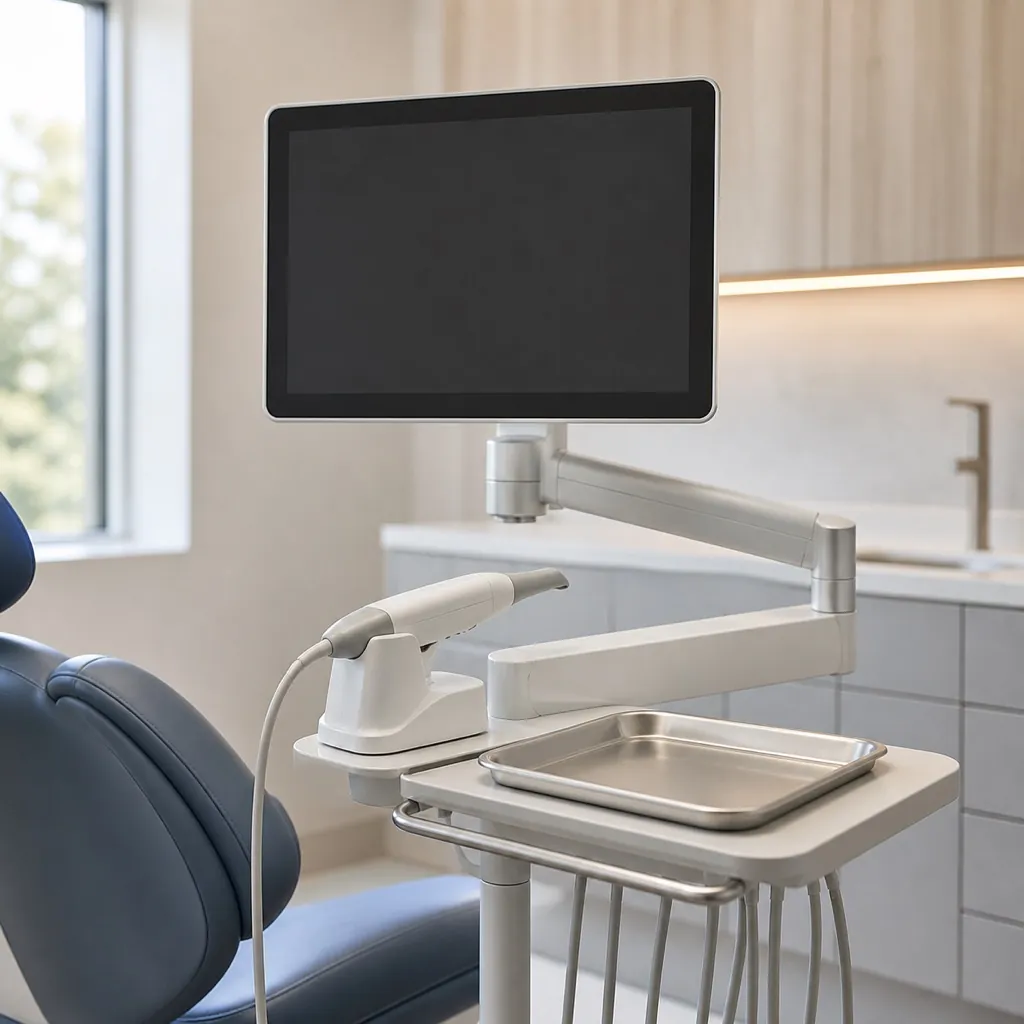 Modern dental operatory with digital imaging equipment