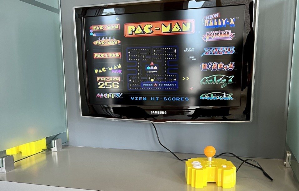 Video games in dental office waiting room